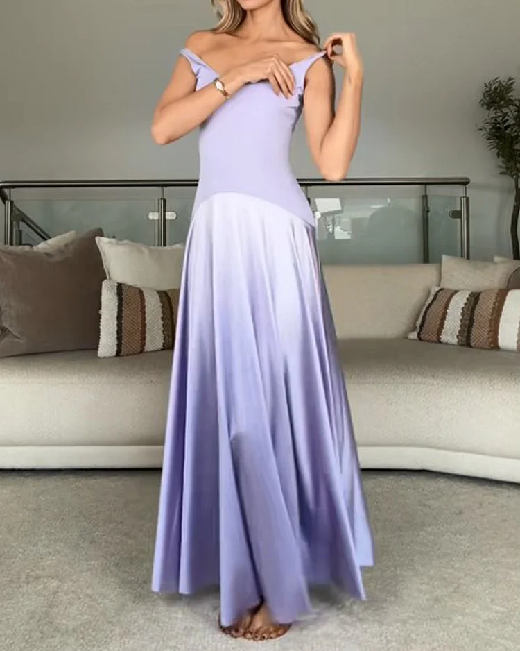 Sleeveless solid color dress