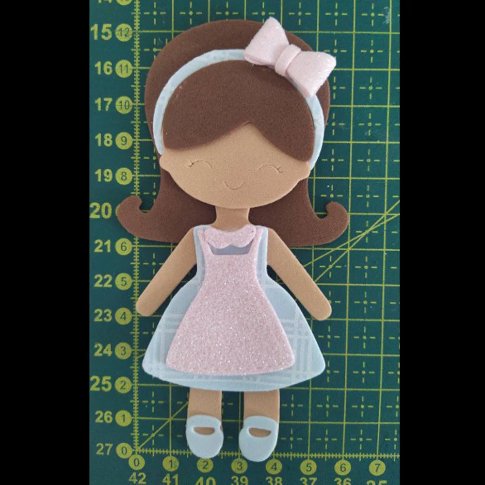 Nigikala Big Girl Doll metal cutting Die mold frame for scrapbook photo album decoration carving handmade paper card