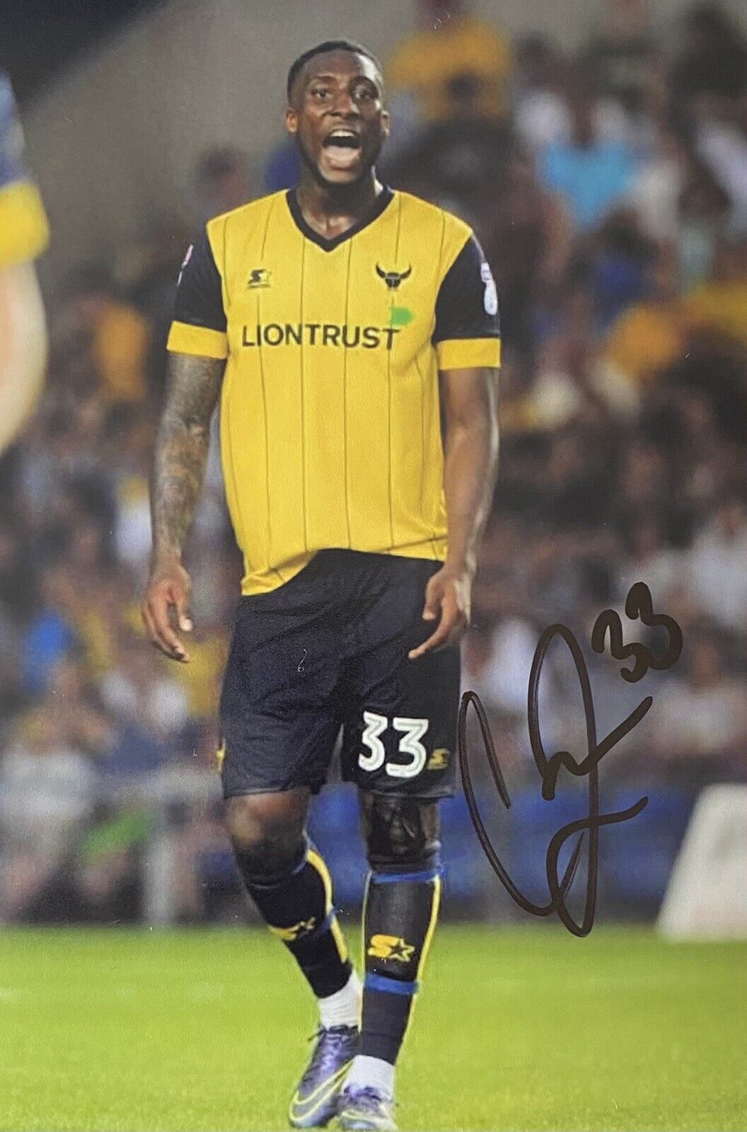 Chey Dunkley Genuine Hand Signed Oxford United 6X4 Photo Poster painting