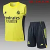 2025/2026 Real Madrid Pre-Match Training Yellow Vest+Shorts Football1:1 Thai Quality