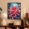>SALE<5D DIY Full Round Drill Diamond Painting Octopus Home Decor Art Craft 30x40cm