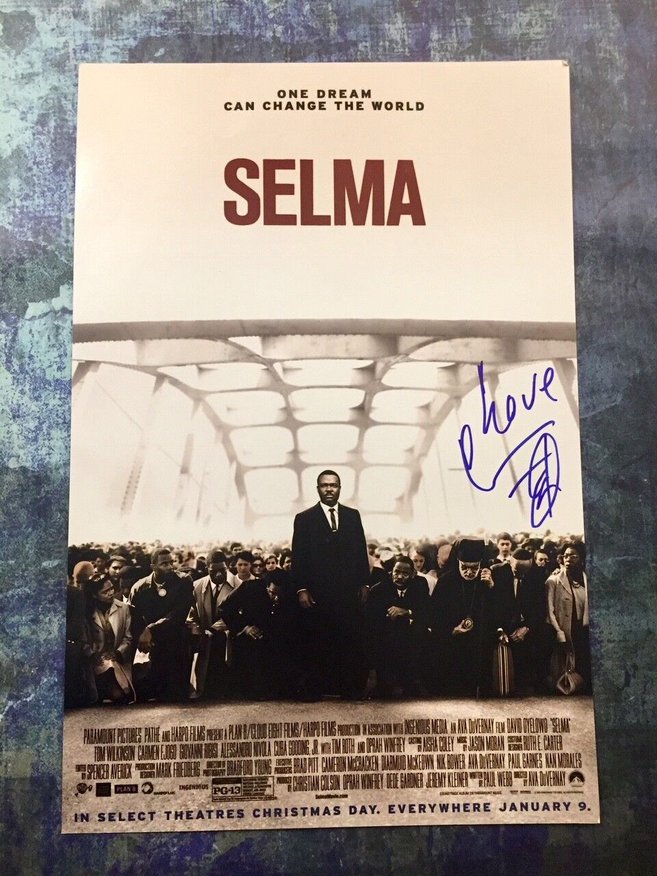 GFA Selma Movie Poster * COMMON * Signed Autographed 12x18 Photo Poster painting AD1 COA