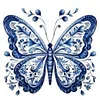 Butterfly-11CT Stamped Cross Stitch 40*40cm/15.75*15.75in