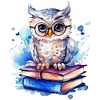 Owl - 18CT Stamped Cross Stitch 25*25cm/9.84*9.84in
