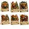 6pcs DIY Christmas Highland Bull Diamond Painting Christmas Greeting Card