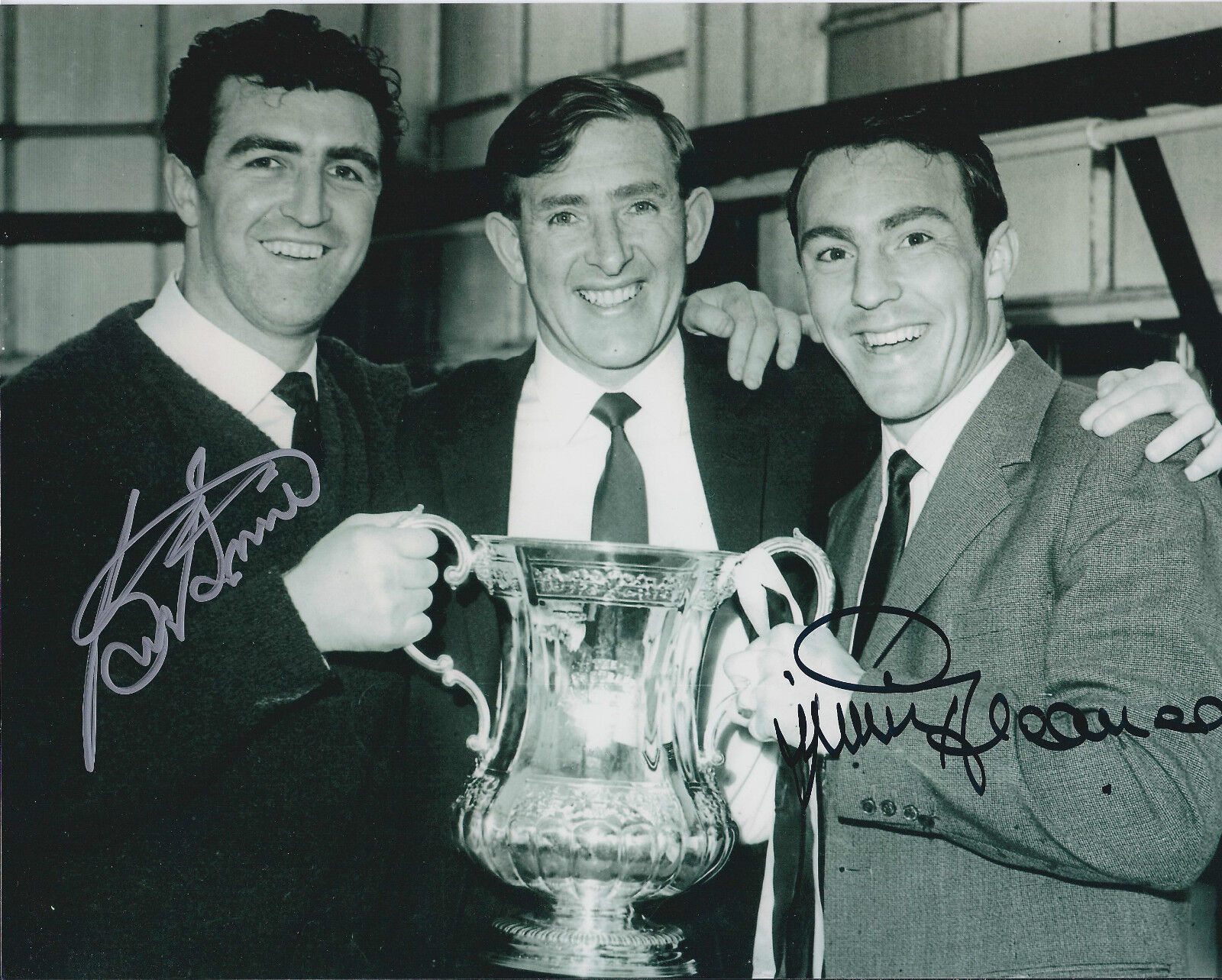 Jimmy GREAVES & Bobby SMITH Double SIGNED Autograph 10x8 Spurs Photo Poster painting AFTAL COA