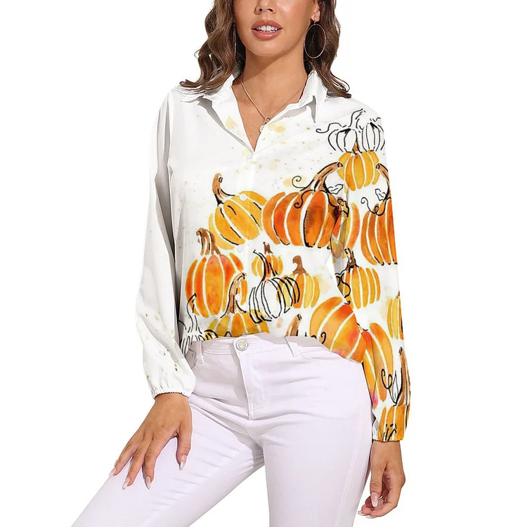 Personalized Design Christmas Women's Vntage Casual Long Sleeve Shirt Tops Full Print