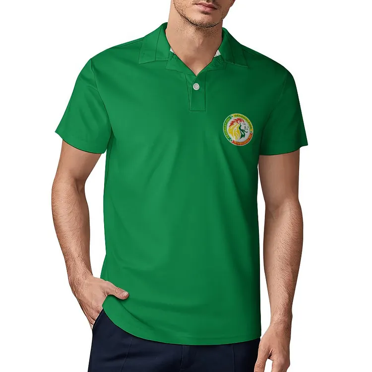 S&eacute;n&eacute;gal Polo De Golf &Agrave; S&eacute;chage Rapide Coupe Homme Blanc