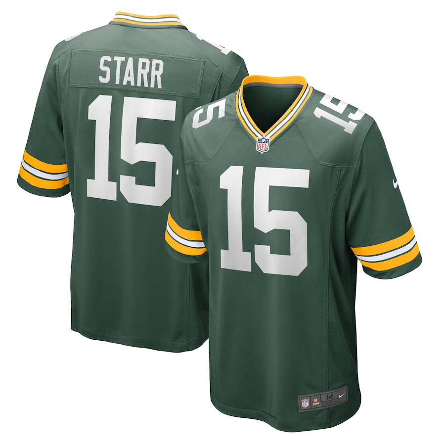 Green Bay Packers Bart Starr Green Retired Jersey mysite