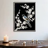DIY Pearl Painting Magpie with Frame for Home Wall Decor(30x40cm)