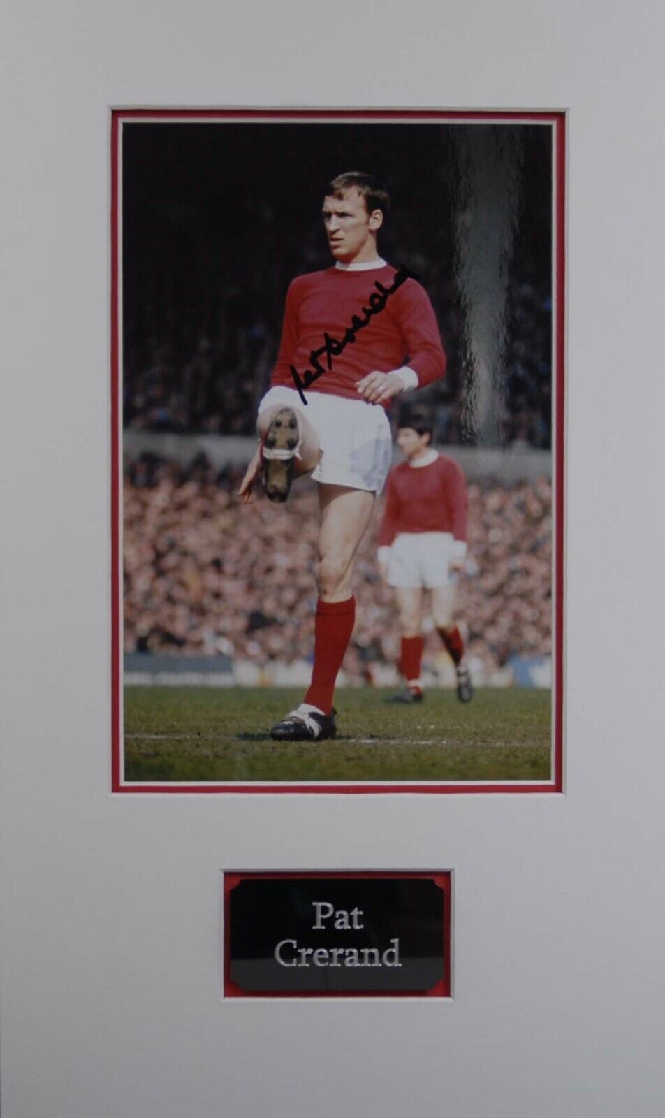 Pat Paddy CRERAND Signed & Mounted Photo Poster painting AFTAL COA Manchester United Man Utd