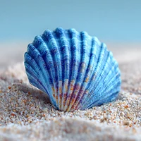 Blue Seashell - Diamond Painting