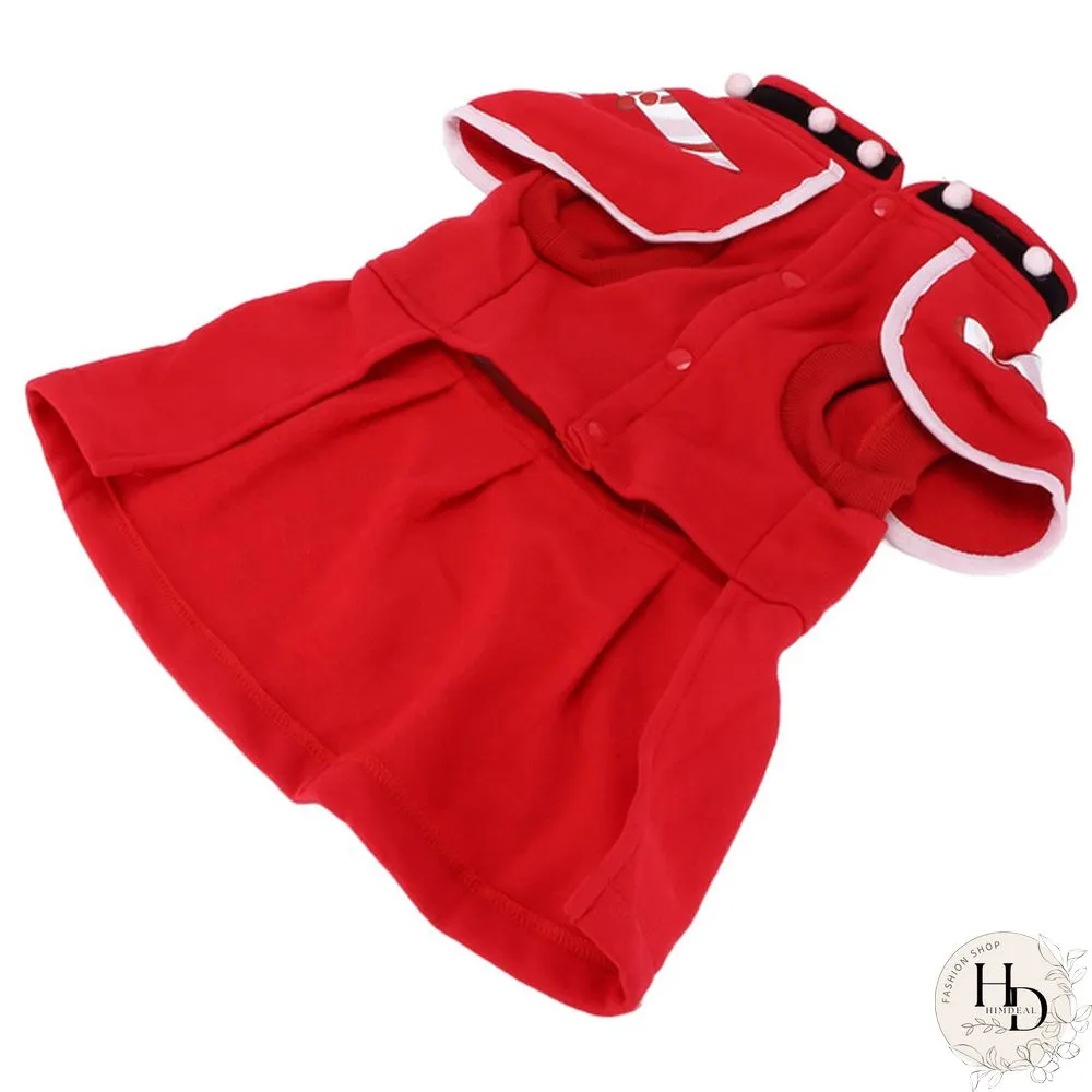 Dog Christmas Costume Thicken Warm Christmas Clothes for Small Medium Large Dogs(XL ) Deeh
