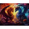 Dragon-14CT Stamped Cross Stitch 50*40cm tapestrymarket