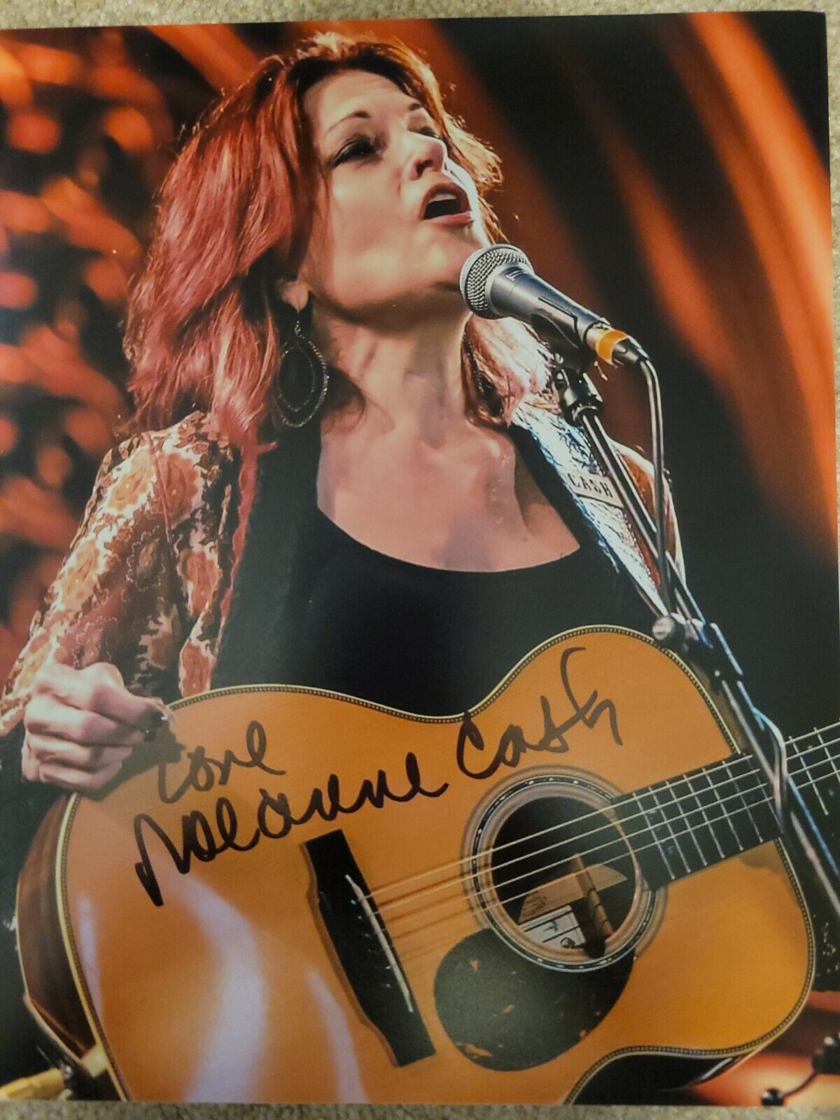 Rosanne Cash signed 8x10 Photo Poster painting Autographed Country Music Rare