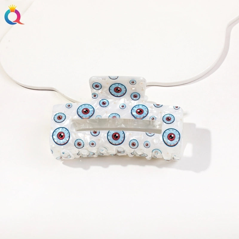 Women’s Retro Minimalist Devil’s Eye Plastic Hair Claws