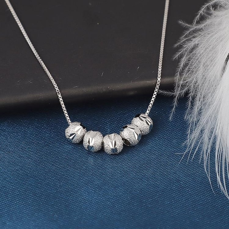 925 Silver Transfer Bead Necklace