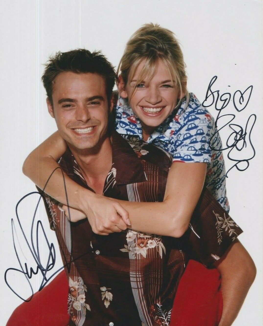 Zoe Ball / Jamie Theakston **HAND SIGNED** 10x8 Photo Poster painting ~ AUTOGRAPHED