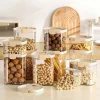 Airtight Cereal Storage Container with Foldable Pour Spout