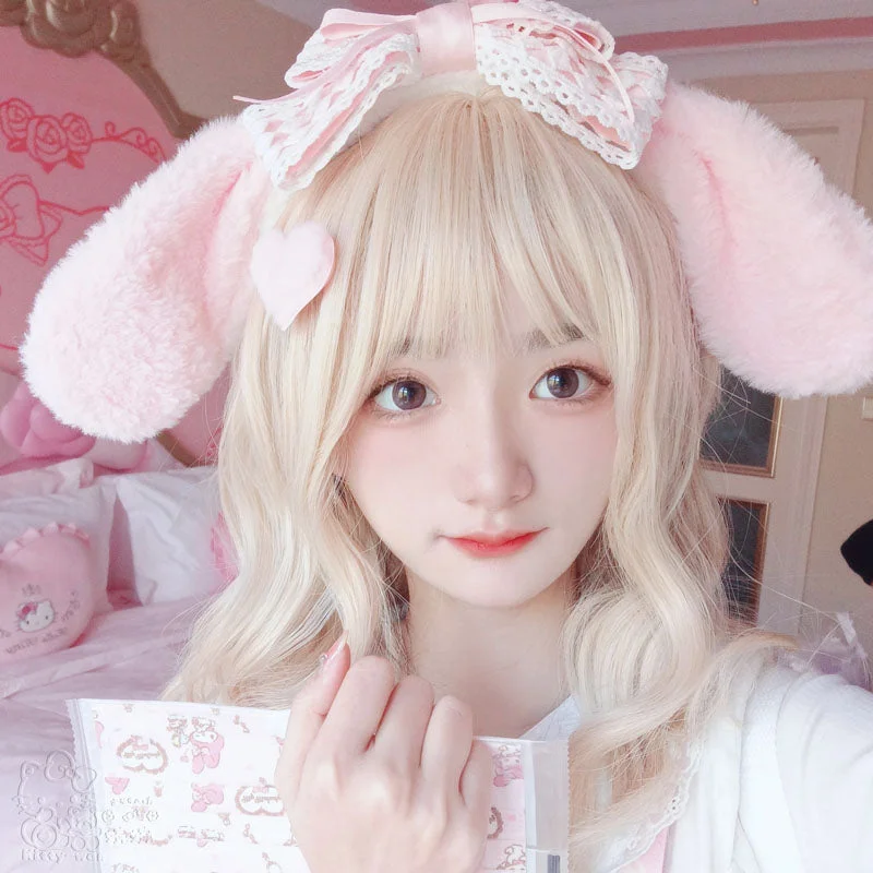  Sweet Pink Ears Headband ON285