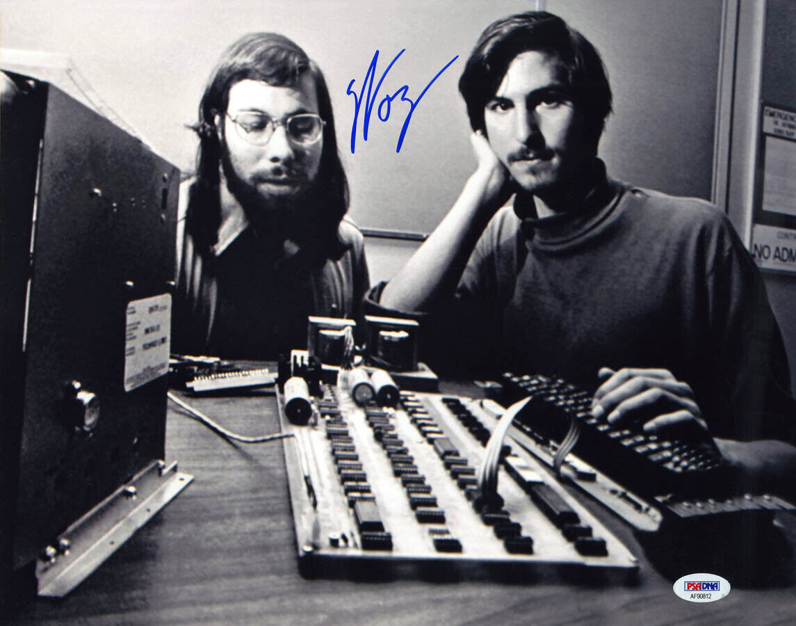 Steve Woz Wozniak SIGNED 11x14 Photo Poster painting Jobs Apple Computer PSA/DNA AUTOGRAPHED