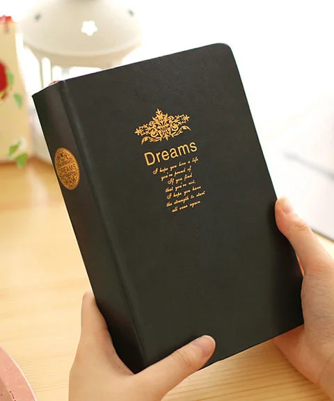 Super Thick PU Leather Plain Bullet Journal-Himinee.com