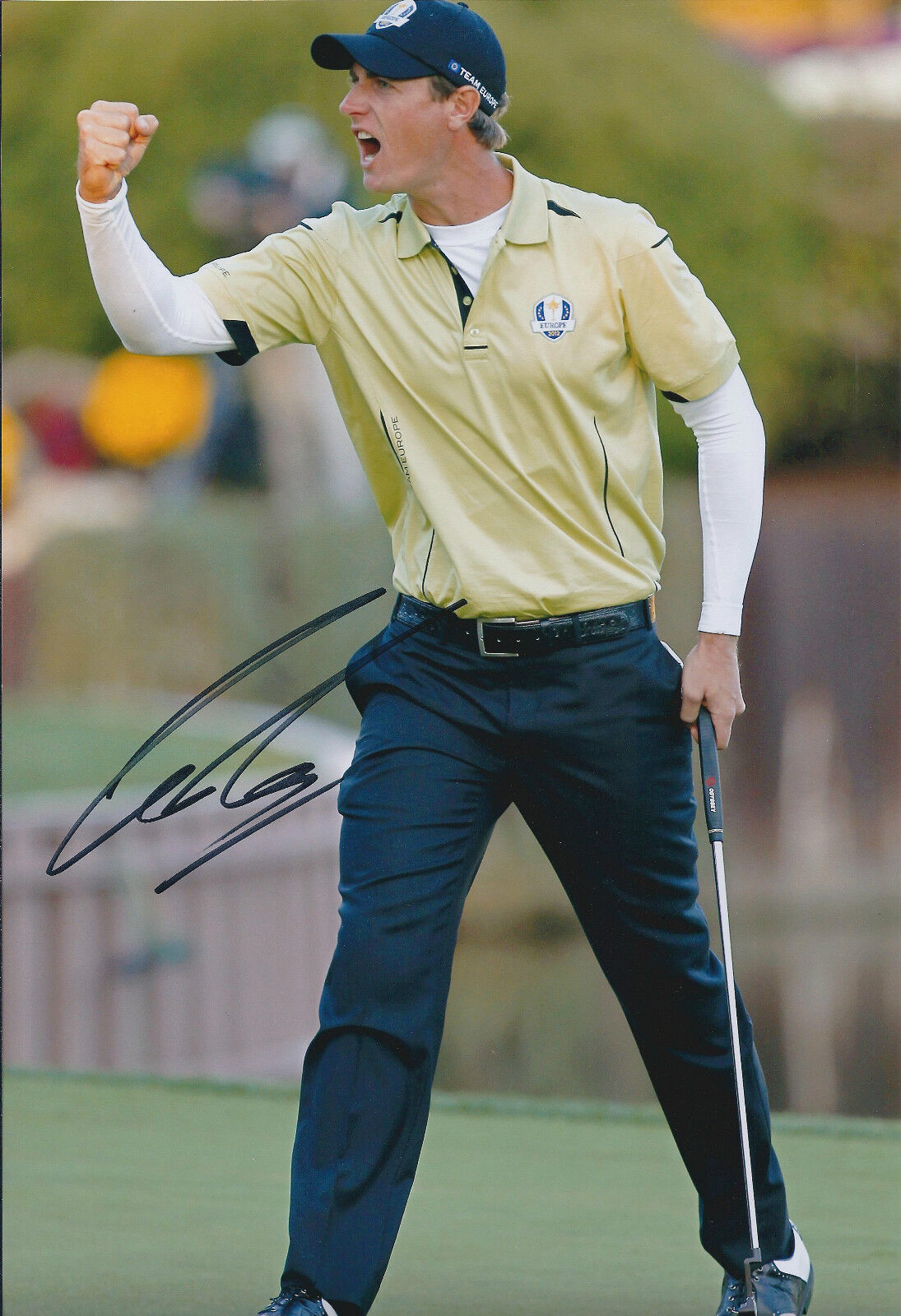 Nicolas COLSAERTS SIGNED Autograph 12x8 Photo Poster painting AFTAL COA Ryder Cup GOLF