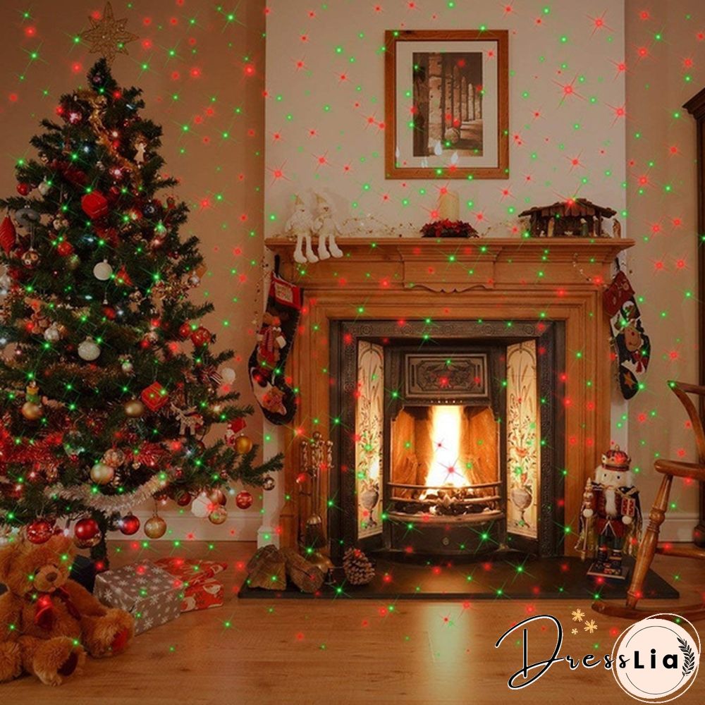 Remote control Outdoor Indoor Waterproof Green & Red Laser Projector Light for Party Landscape Garden Halloween Christmas Decoration Gift