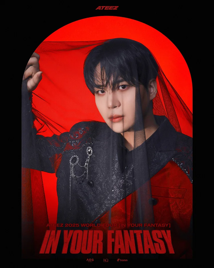 2025 ATEEZ In Your Fantasy World Tour Poster officialateezshop