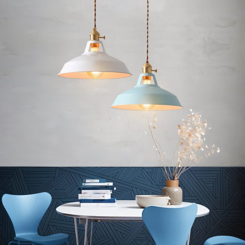 Contemporary Stained Iron Island Pendant Light