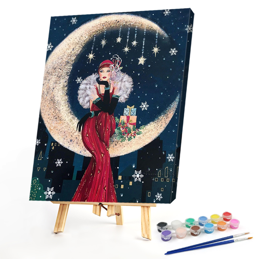 40*50CM - Paint By Numbers - Moon Women, 501 Original