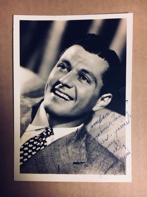 Tony Martin Signed 5x7 Vintage Photo Poster painting Auction House COA