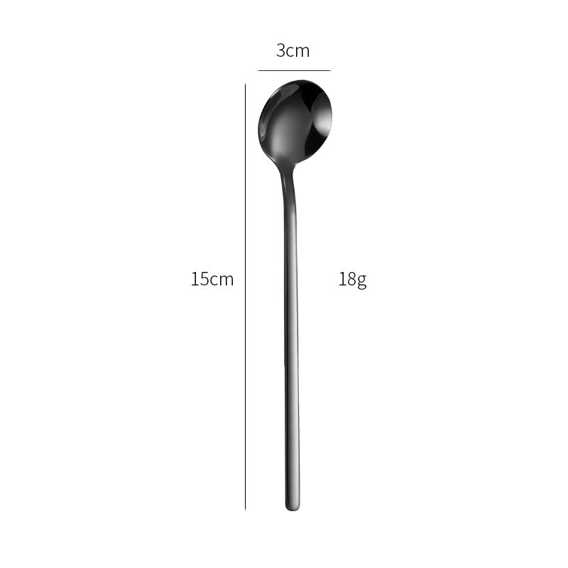 Casual Solid Color Stainless Steel Spoon