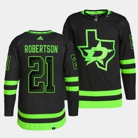 Men's Dallas Stars #21 Jason Robertson Black 2020/21 Alternate Premier  Stitched Jersey