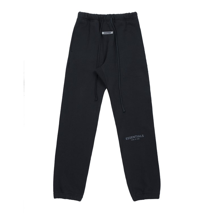 Fog Fear of God Essentials Pant Reflective Trousers Fleece-Lined Couple Embroidered Sweatpants