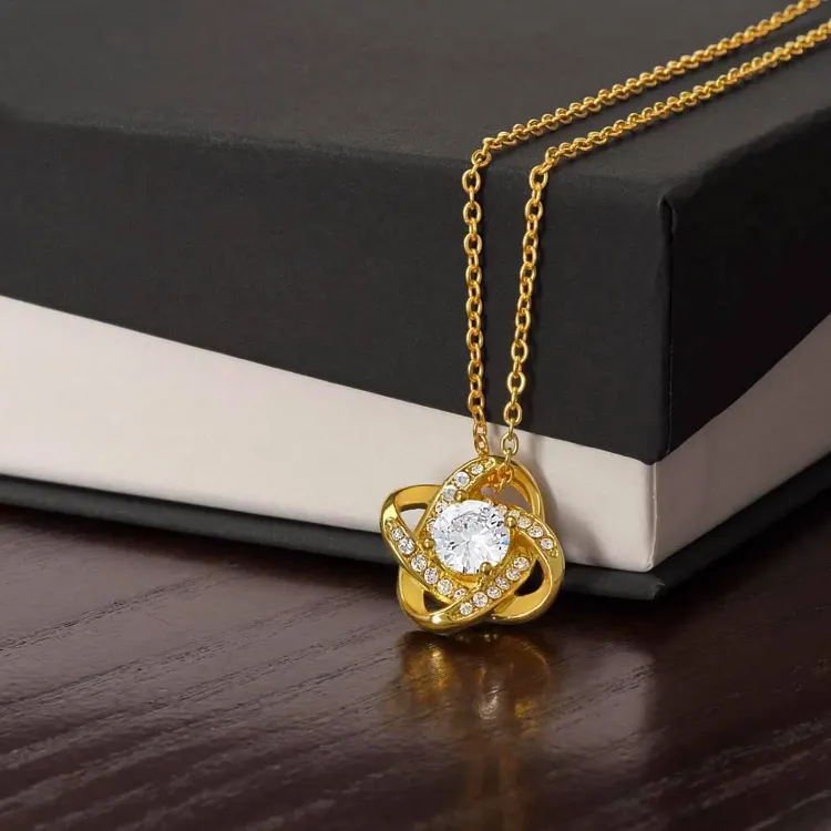 For Bonus Daughter - I'll Always Love You Love Knot Necklace