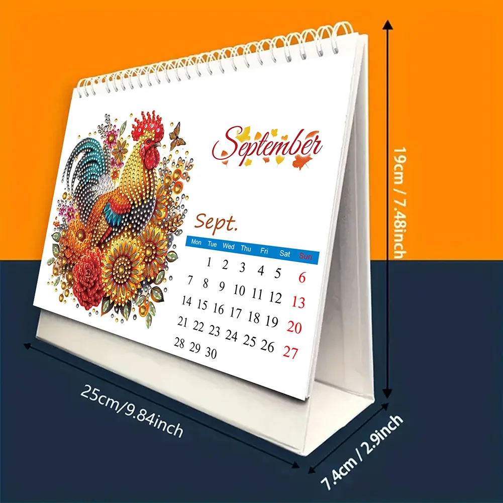5D/DIY Calendar Crystal Painting Desk Calendars Kit Diamond Painting Calendar