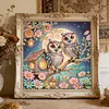 Kits de peinture en diamant partiel &agrave; forme sp&eacute;ciale de couple fleuri au clair de lune pour adultes pour d&eacute;butants, peintures de diamants diamants en forme de lune, peintures de pierres pr&eacute;cieuses 11,81 x 11,81 pouces