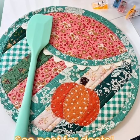 Pumpkin Hot Pad Sewing Template&Instruction
