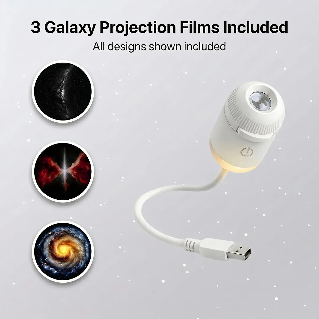 2-in-1 Galaxy Projector Night Light