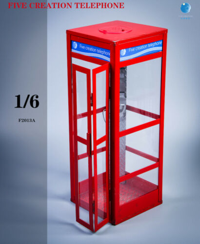 In-stock FIVETOYS 1/6 Metal Telephone Booth Phone House F2013 For 12'' Action Figure-aliexpress