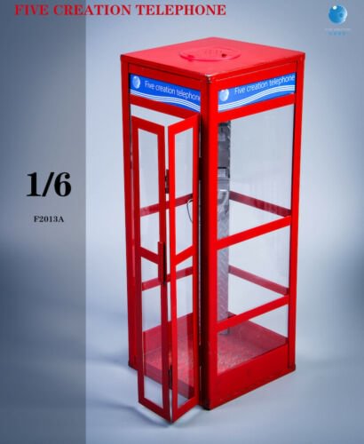 In-stock FIVETOYS 1/6 Metal Telephone Booth Phone House F2013 For 12'' Action Figure-aliexpress