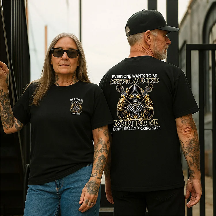 Boomer Generation T-shirt, I Don't F*cking Care, Never Did. Unisex Comfort Hoodie, Custom Year Of Birth Shirt