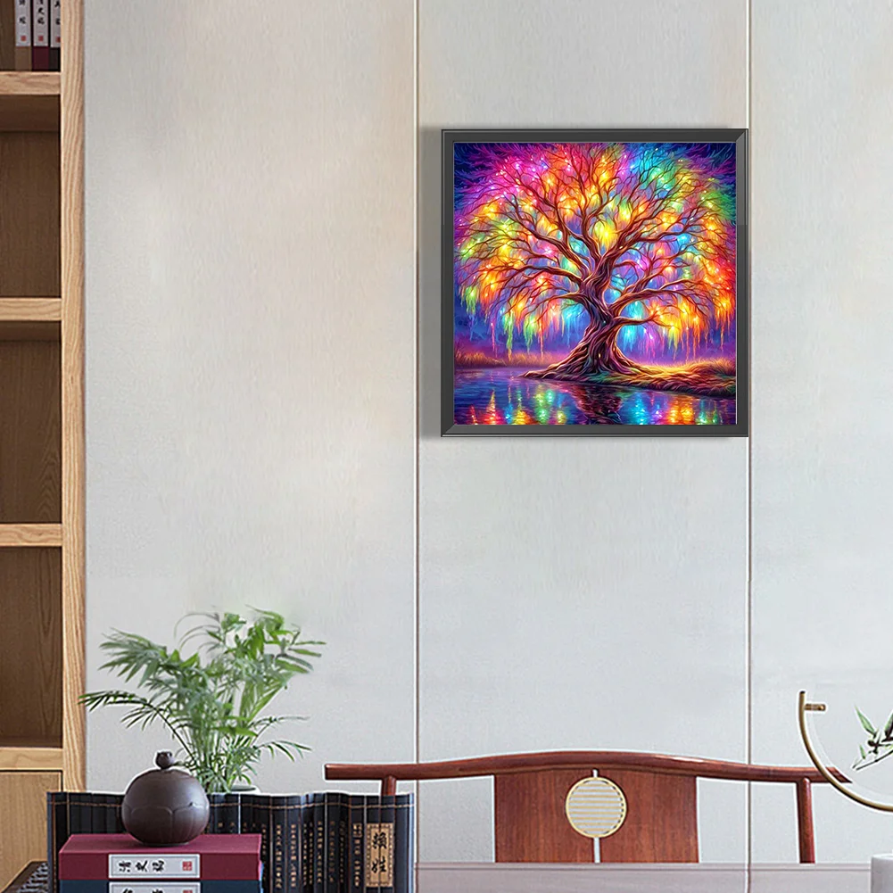 Partial AB Diamond Painting - Full Round Drill - Tree of Life(Canvas|45*45cm)