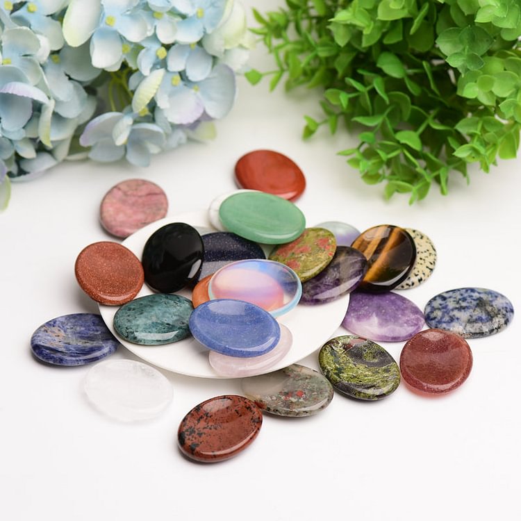 1.8"   Crystal Worry Stone Bulk Crystal