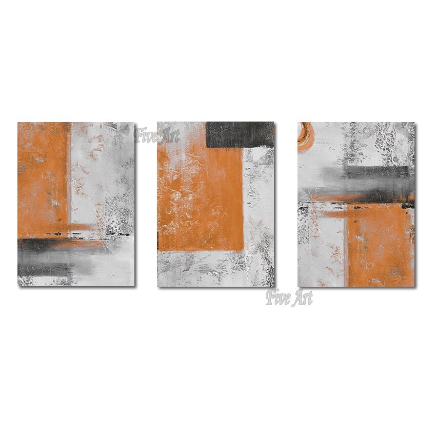 3PCS High Quality New Abstract Designs Hand Painted Oil Paintings Wall Decor Art For Living Room Modern Home Abstract Wall Art