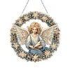DIY Angel Girl Special Shaped Diamond Painting Single-sided Hanging Pendant