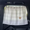 Car Sun Shield Plaid Car Side Window Privacy Curtain
