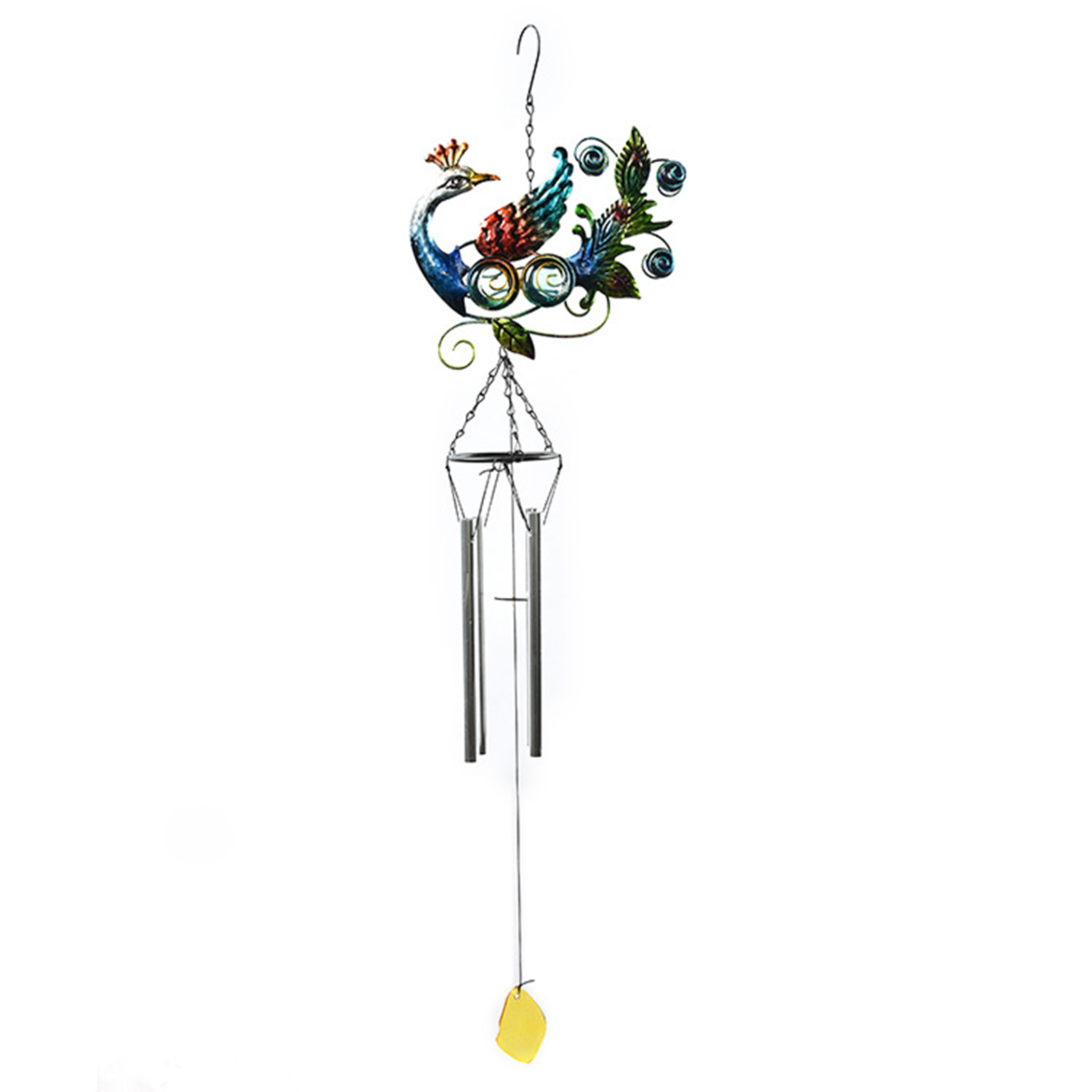 

Peafowl Wind Chimes Metal Iron Art Wind Bells Vintage Hanging Decoration, 501 Original