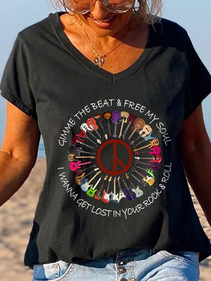 Fashion Print Short Sleeve T-Shirt